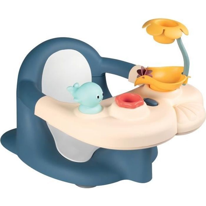 SMOBY - Little Smoby - Kylpyistuin - 2 yhdessä - Säädettävä aktiviteettialusta - Imukupit mukana - 6 kuukauden iästä alkaen - Valmistettu Ranskassa