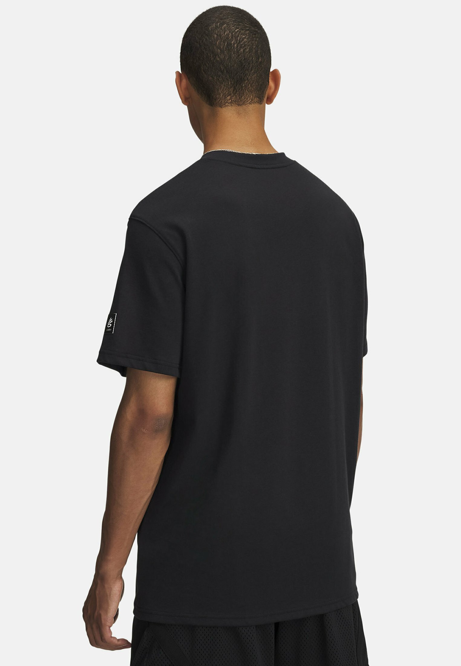Under Armour Curry-tekst - T-shirt met print - zwart