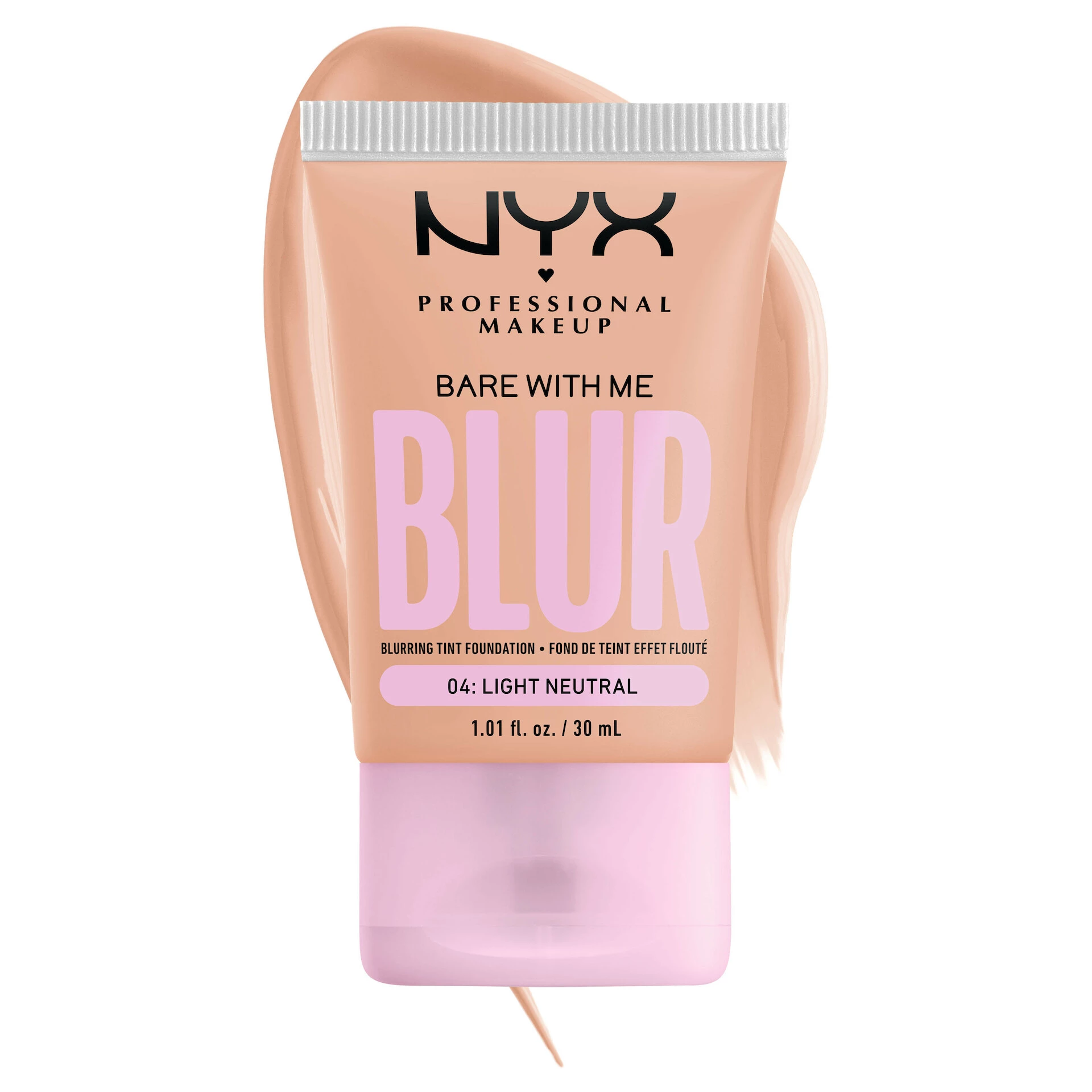 Bare With Me Blur Tint tekući puder 4 Light Neutral - NYX Professional Makeup