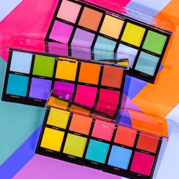 Profusion Cosmetics Neon - Paletă de farduri de pleoape cu 10 nuanțe