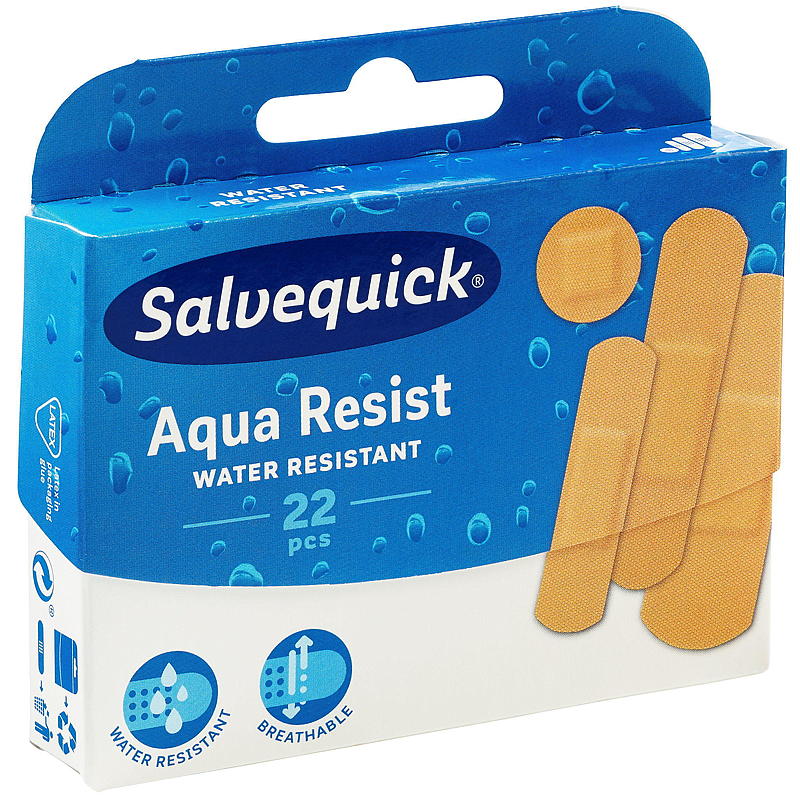 Salvequick Vedenpitävä laastari 22 kpl, Salvequick