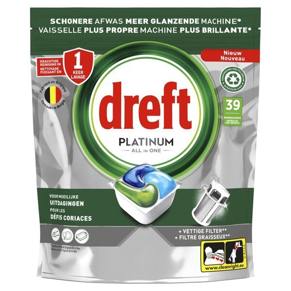 Dreft Platinum tablete za mašinu za pranje posuđa sve u jednom<br>39 komada