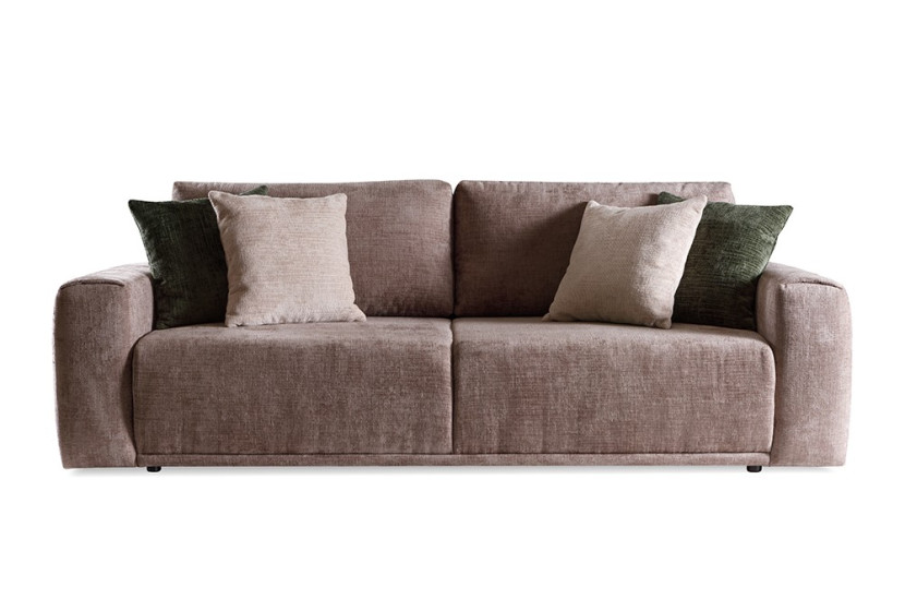 Rozkładana sofa w loftowym stylu ALCAMO Brązowa