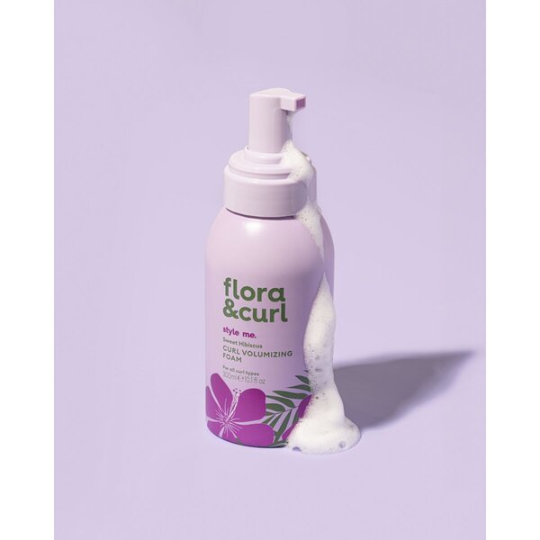 Flora & Curl pena za volumen kodrov sladki hibiskus 300 ml