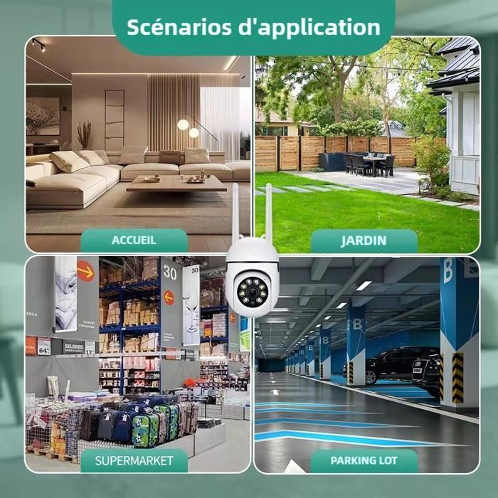 4 CÁMARAS DE SEGURIDAD WIFI PARA INTERIORES/EXTERIORES CON DETECCIÓN DE PERSONAS, AUDIO BIDIRECCIONAL, VISIÓN NOCTURNA A COLOR Y MOTORES RESISTENTES A LOS GOLPES