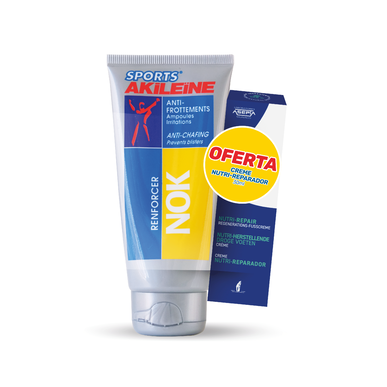 Akileine Pack Sports Nok og Nutri Reparerende Fotpakke Bekkenområdet Friksjonsbeskytter 1 enhet 1 enhet