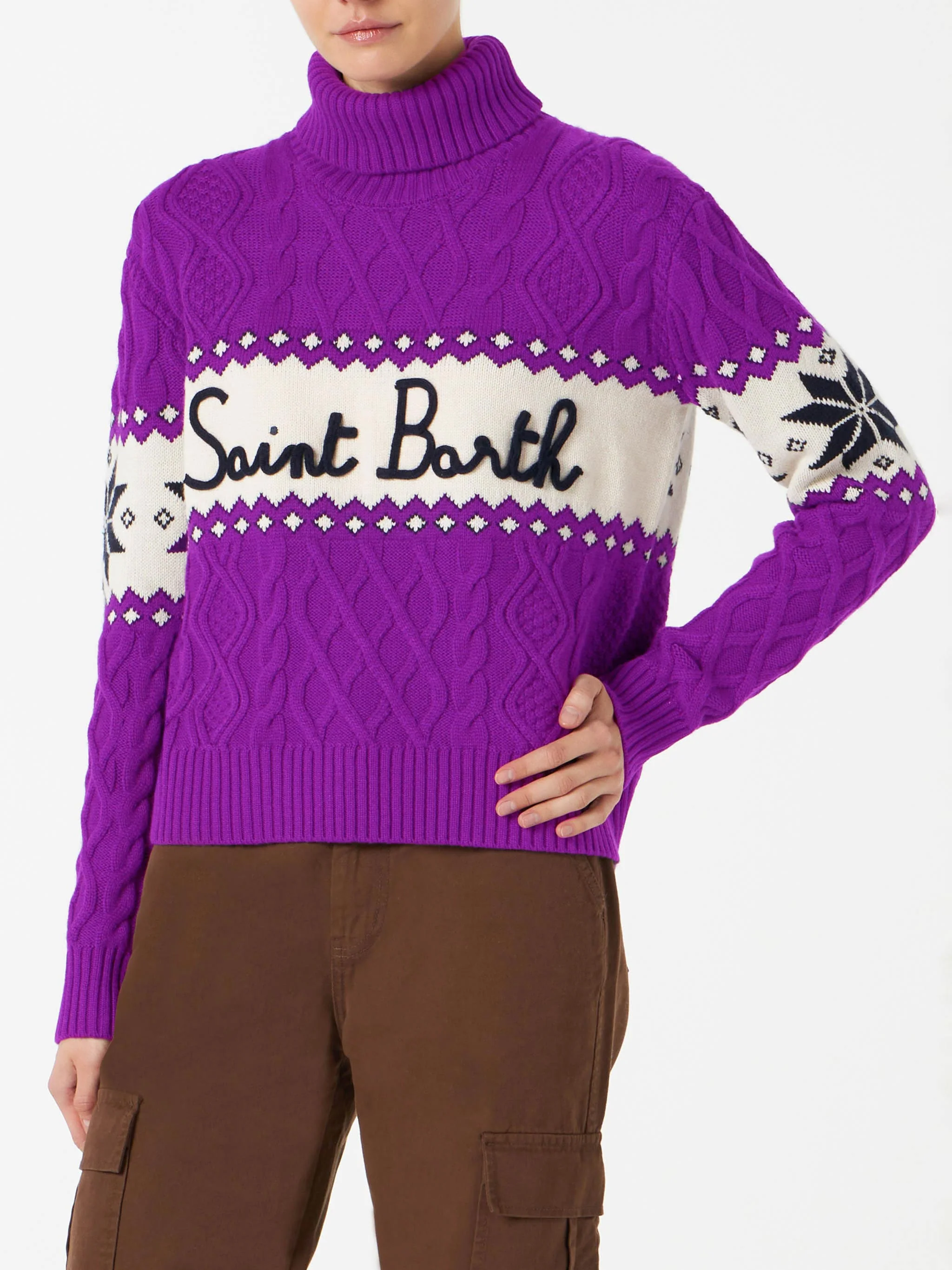 Damestrui tot halverwege de taille met Saint Barth-opschrift.