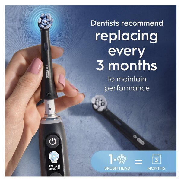Oral-B iO Ultimate Clean glave četkice crne, 10 komada