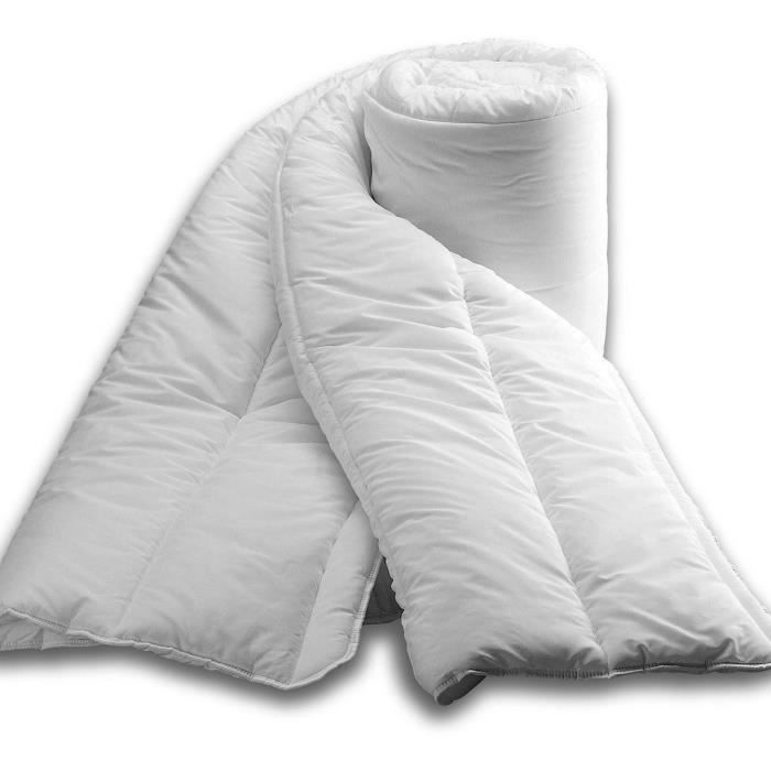 Piumino - 140 x 200 cm - Blu accogliente - Leggero e traspirante - 200 g/m² - Bianco