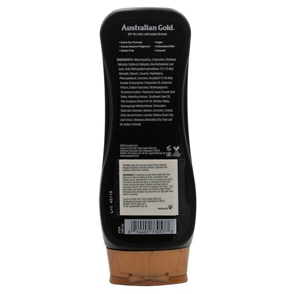 Losjon za takojšnjo bronzerko Australian Gold SPF30 Zonnebrand<br>237ml