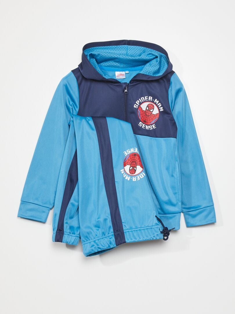 Conjunto de moletom Spider-Man de duas peças - Azul