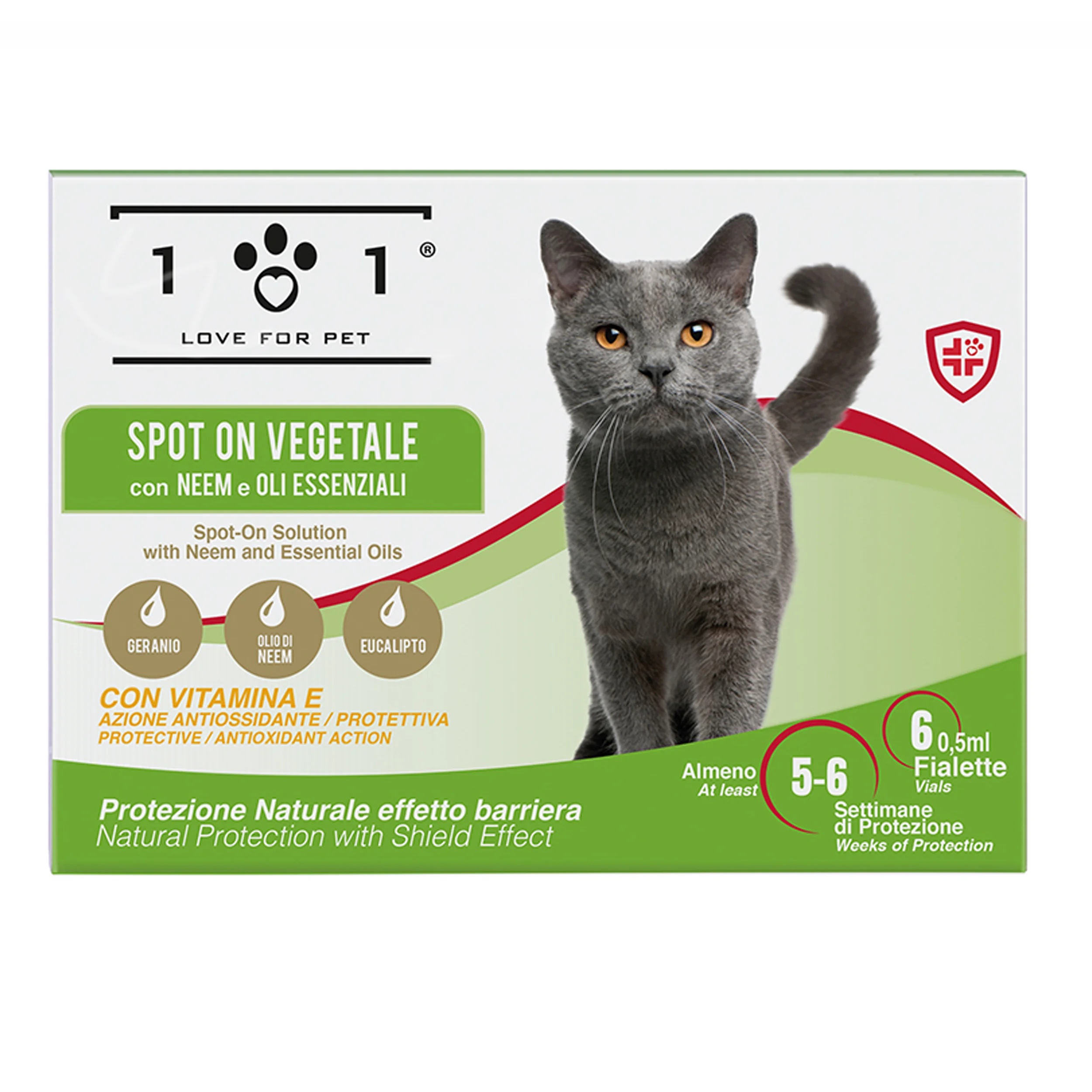LIGNE 101 101 Love For Pet Spot On pour chats adultes - protection des plantes