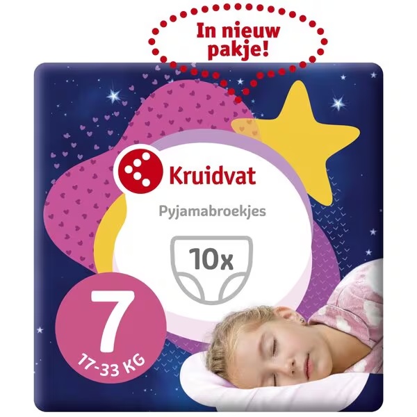 Spodnji del pižame Kruidvat Girlz srednje velikosti, velikost 7 (17–30 kg), 10 kosov