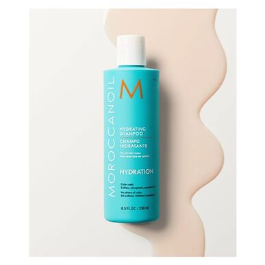 Moroccanoil Hydration Shampoo for alle hårtyper, sulfatfri fuktighetsgivende sjampo med antioksidanter, 250 ml