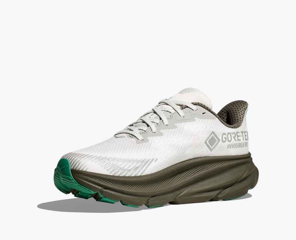 HOKA Stealth/Tech Clifton 9 GORE-TEX Harbor Mist / Barley
