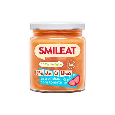 Smileat tähdenmuotoinen tomaatinmakuinen ruukku 10M vauvan ateria-astia 230g 230g