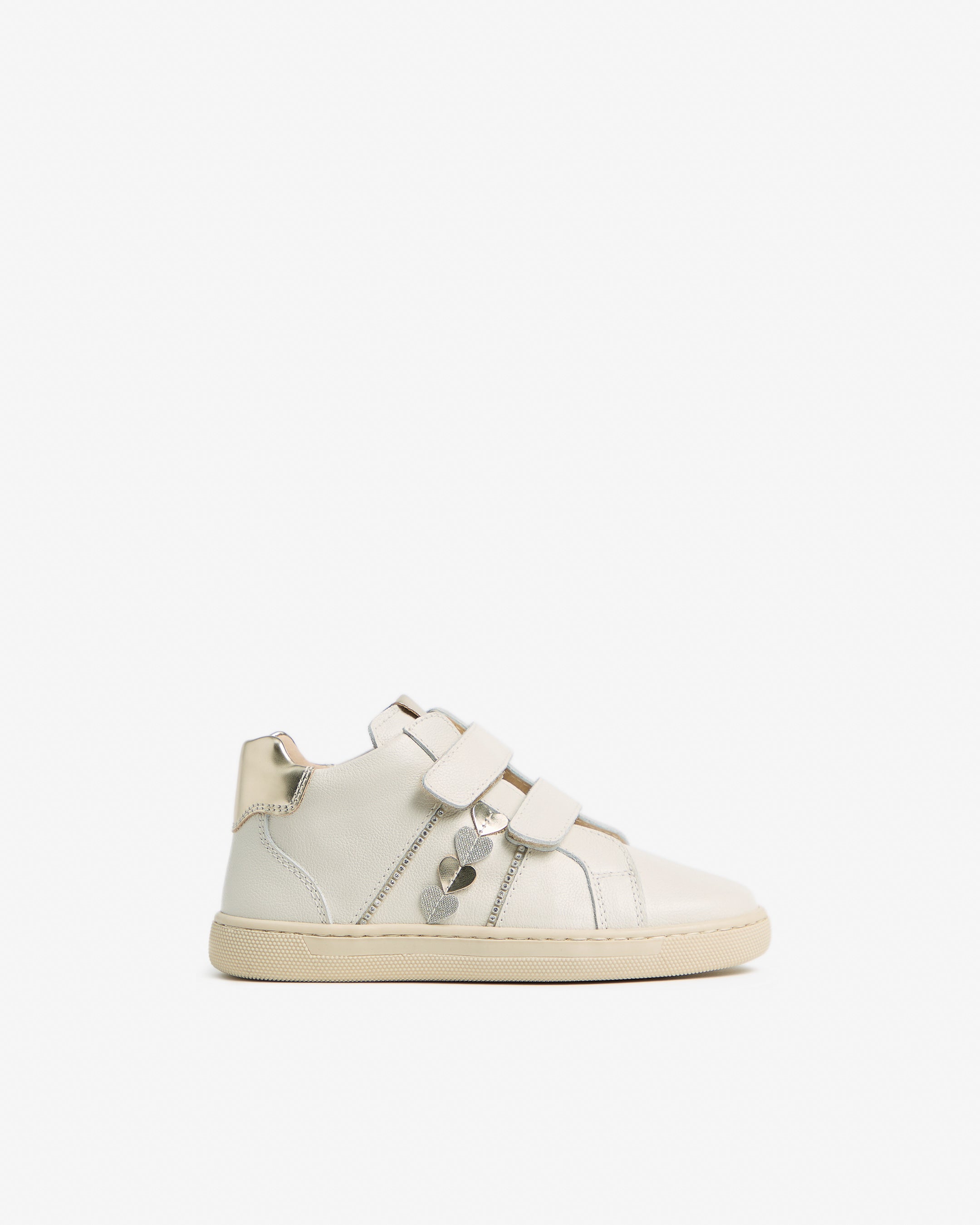  Junior-Sneaker für Mädchen aus Leder und Funktionsmaterial