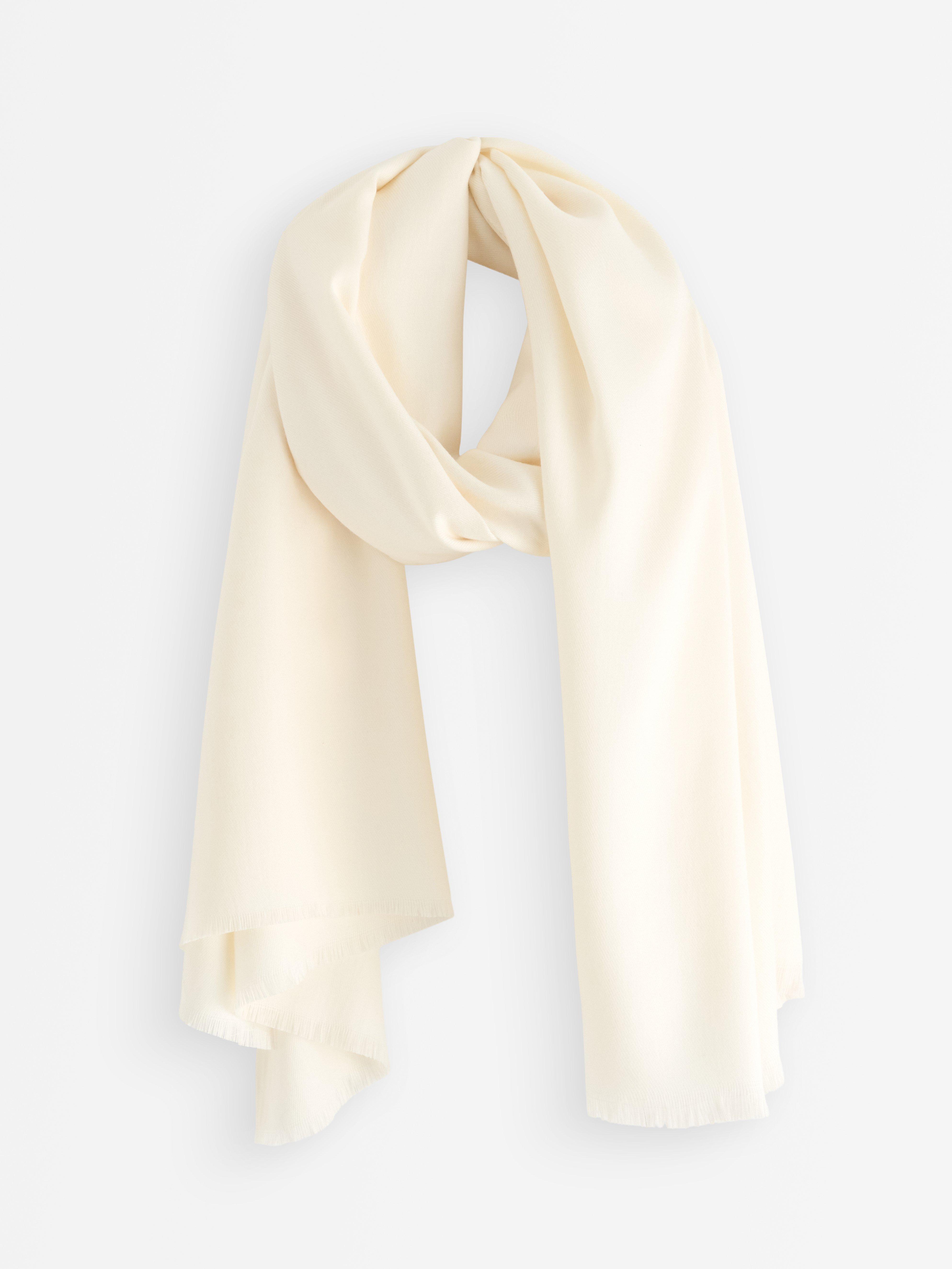 Bufanda grande color blanco roto