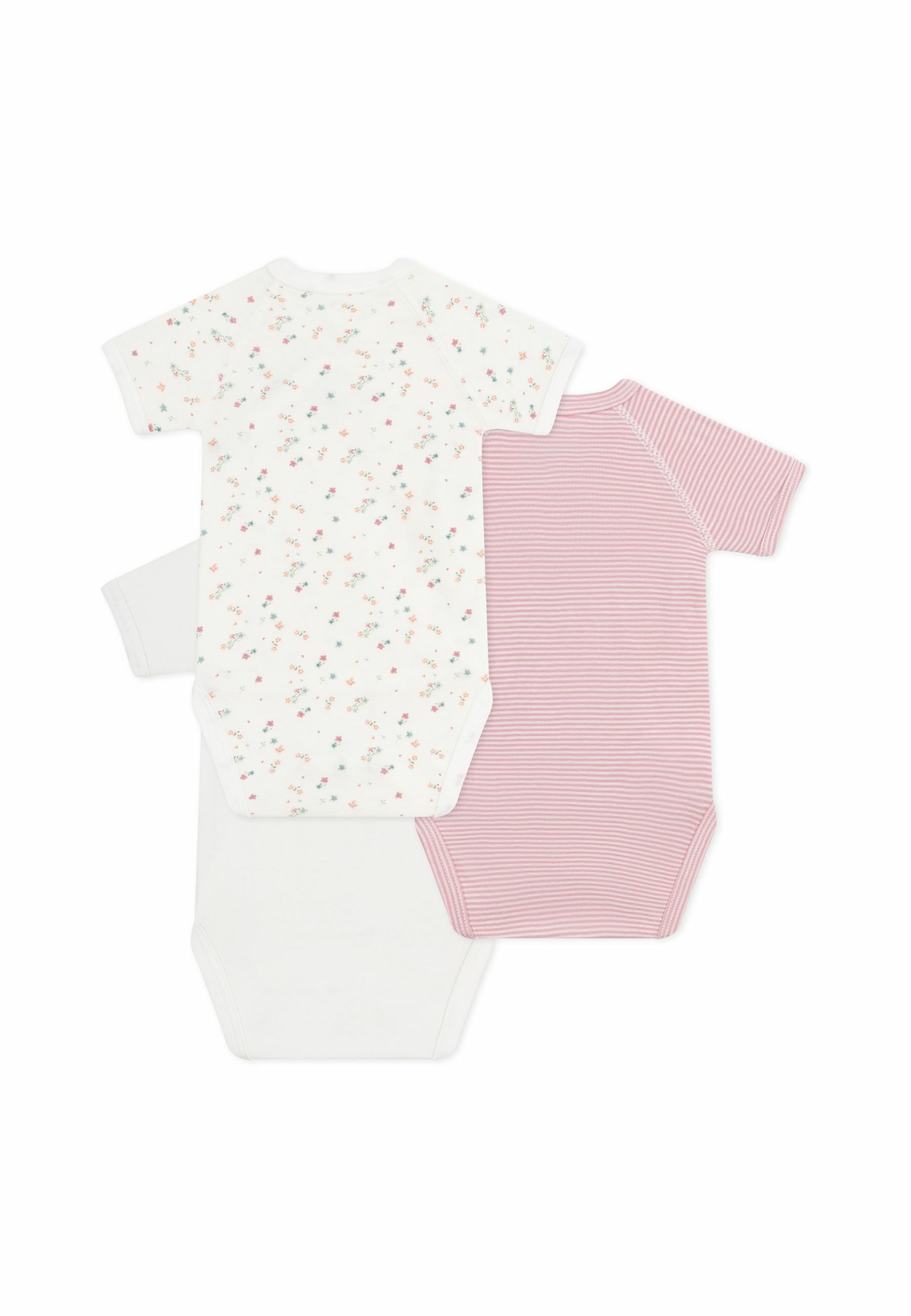 Petit Bateau 3 PACK UNISEX - Body - lichtroze