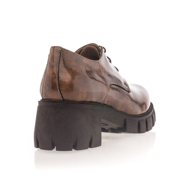 Bruine veterschoenen voor dames / Derbyschoenen