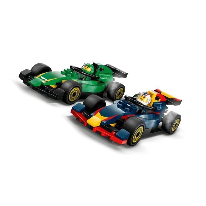 LEGO City 60445 Camion de F1 avec voitures de F1 RB20 et AMR24 - Jeu pour garçon dès 8 ans
