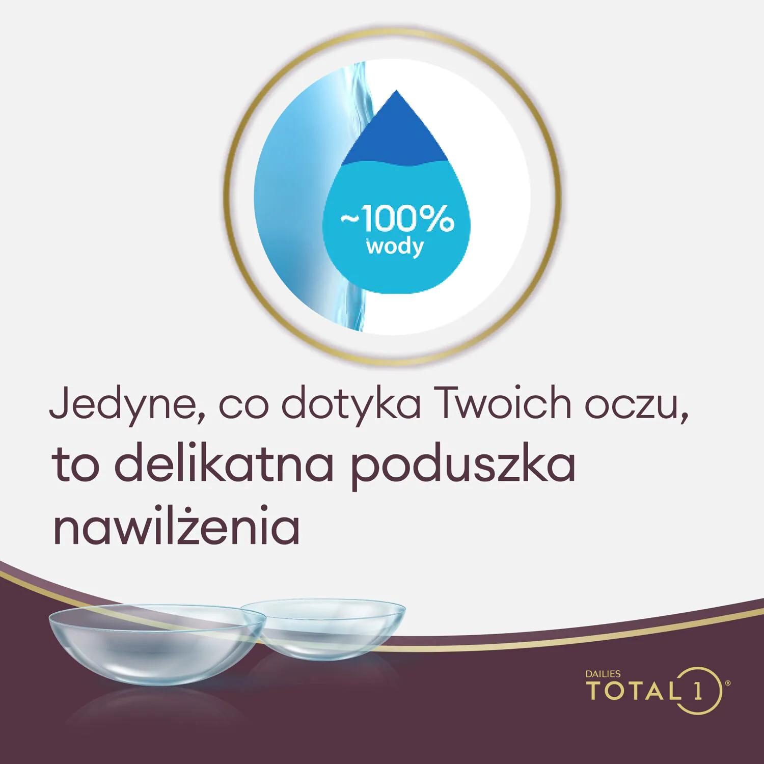 Dailies Total 1, Soczewki kontaktowe jednodniowe, Moc -02.75