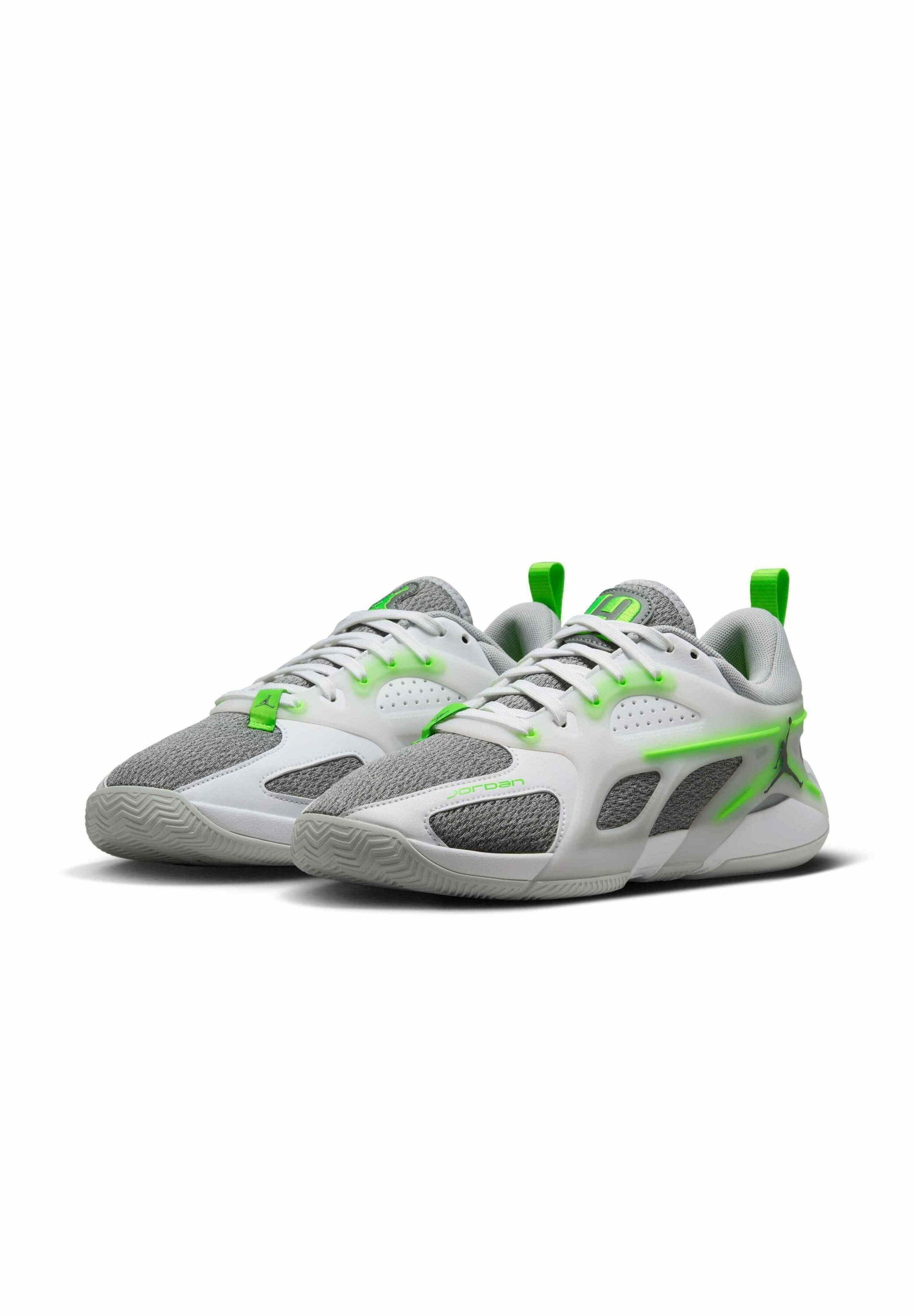 Jordan JORDAN HEIR - Scarpe da basket - vela verde elettrico bianco grigio lupo