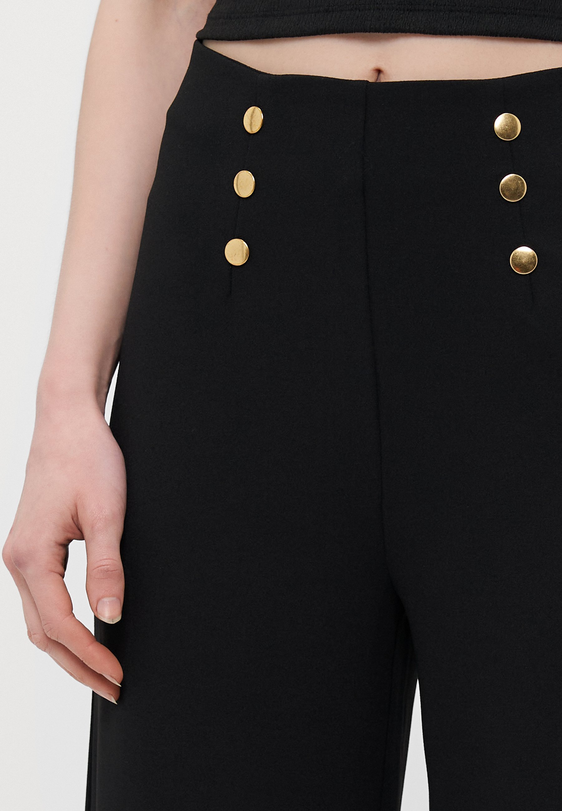 Hlače Anna Field Tall - črne