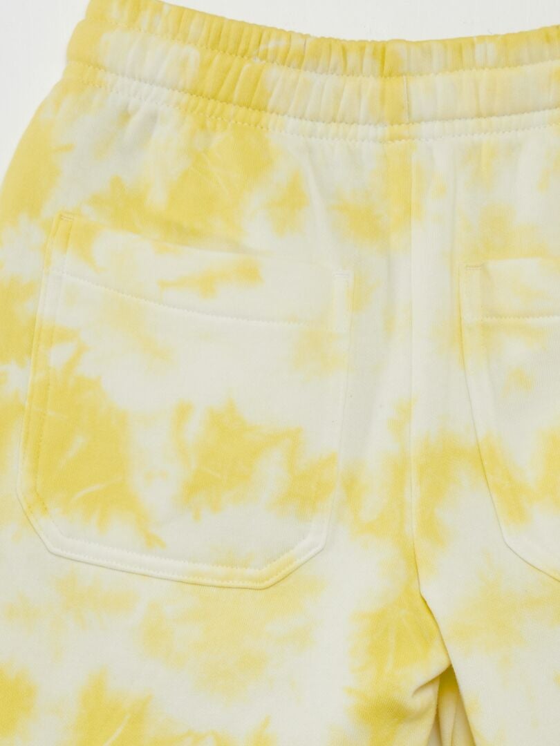 Bermudas de tejido polar - AMARILLO