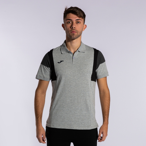 Polo Manga Corta Joma Confort Iii Gris Melange