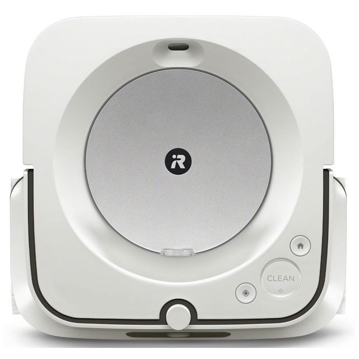 iRobot M613840 Saugroboter, Weiß – Nass-/Trockenreinigung – Beutellos – 0,6 Liter Staubbehälter