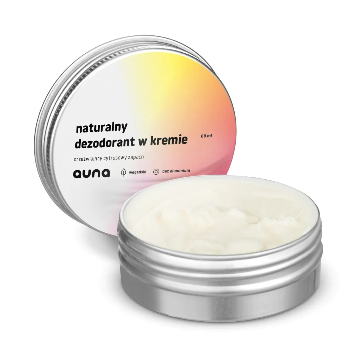 Auna Naturalny Dezodorant w Kremie Cytrusowy