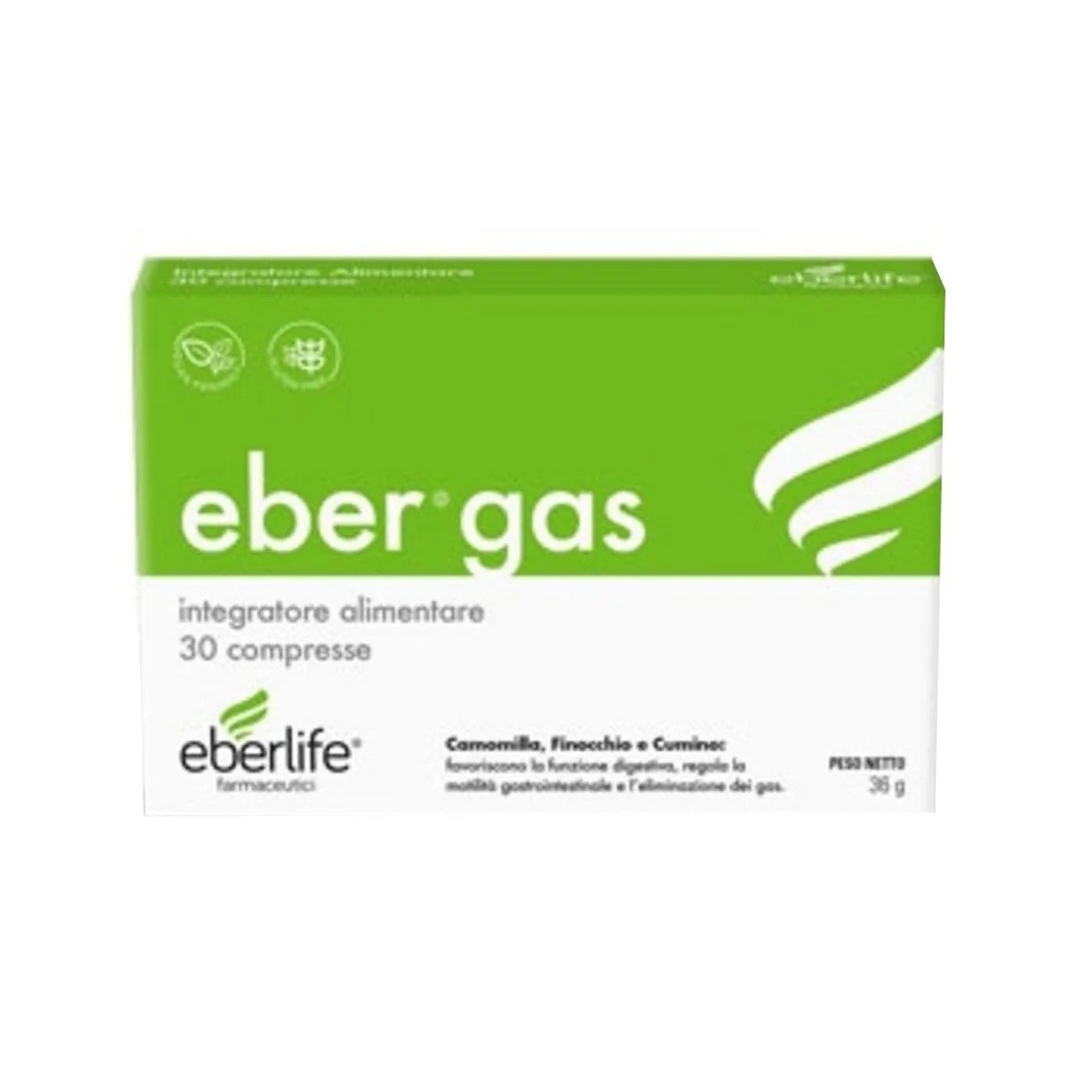 EBERLIFE PHARMACEUTICALS Ebergas 3Cpr
