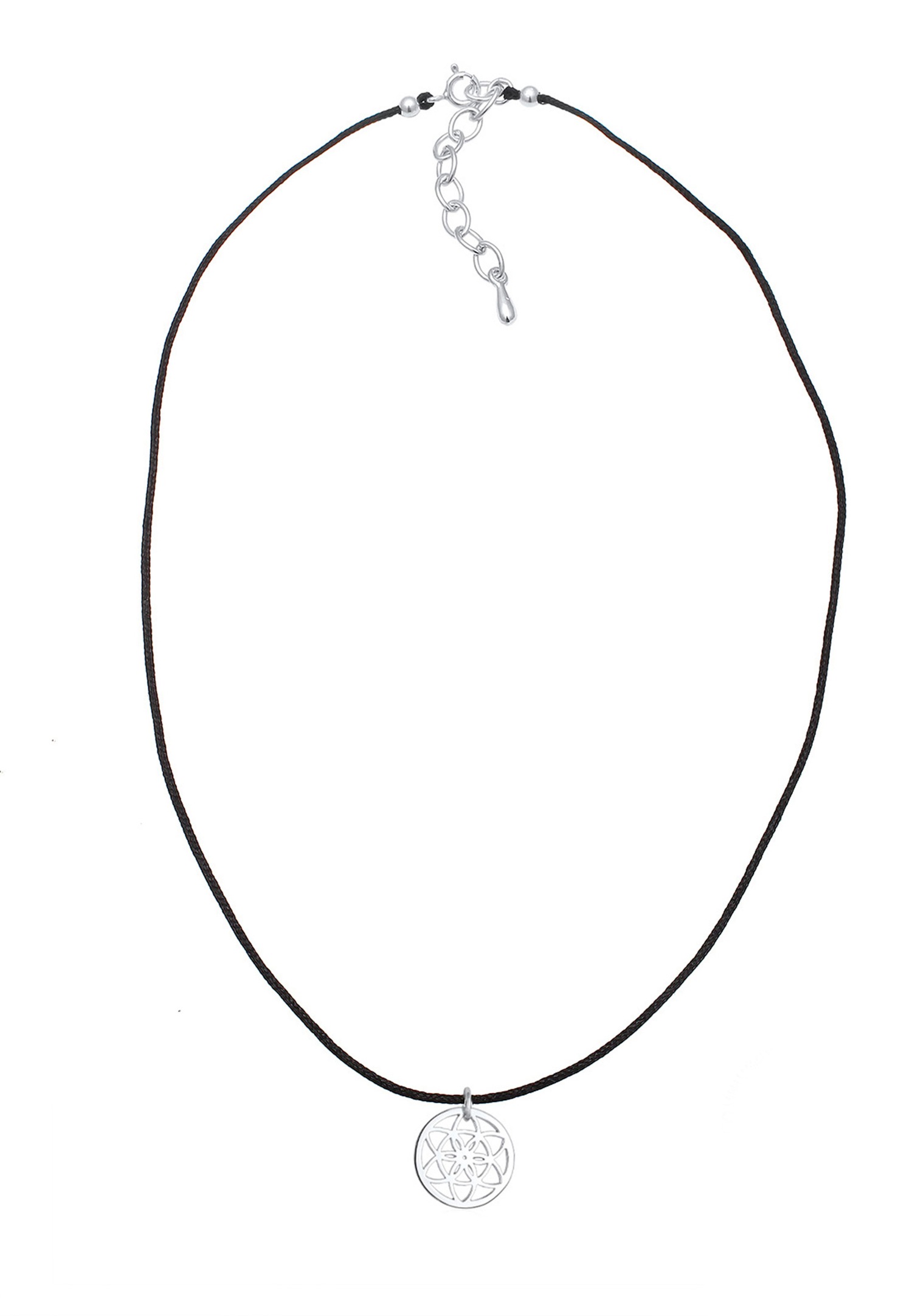 Elli Femme Choker Pendentif Ornement - (925/1000) Argent