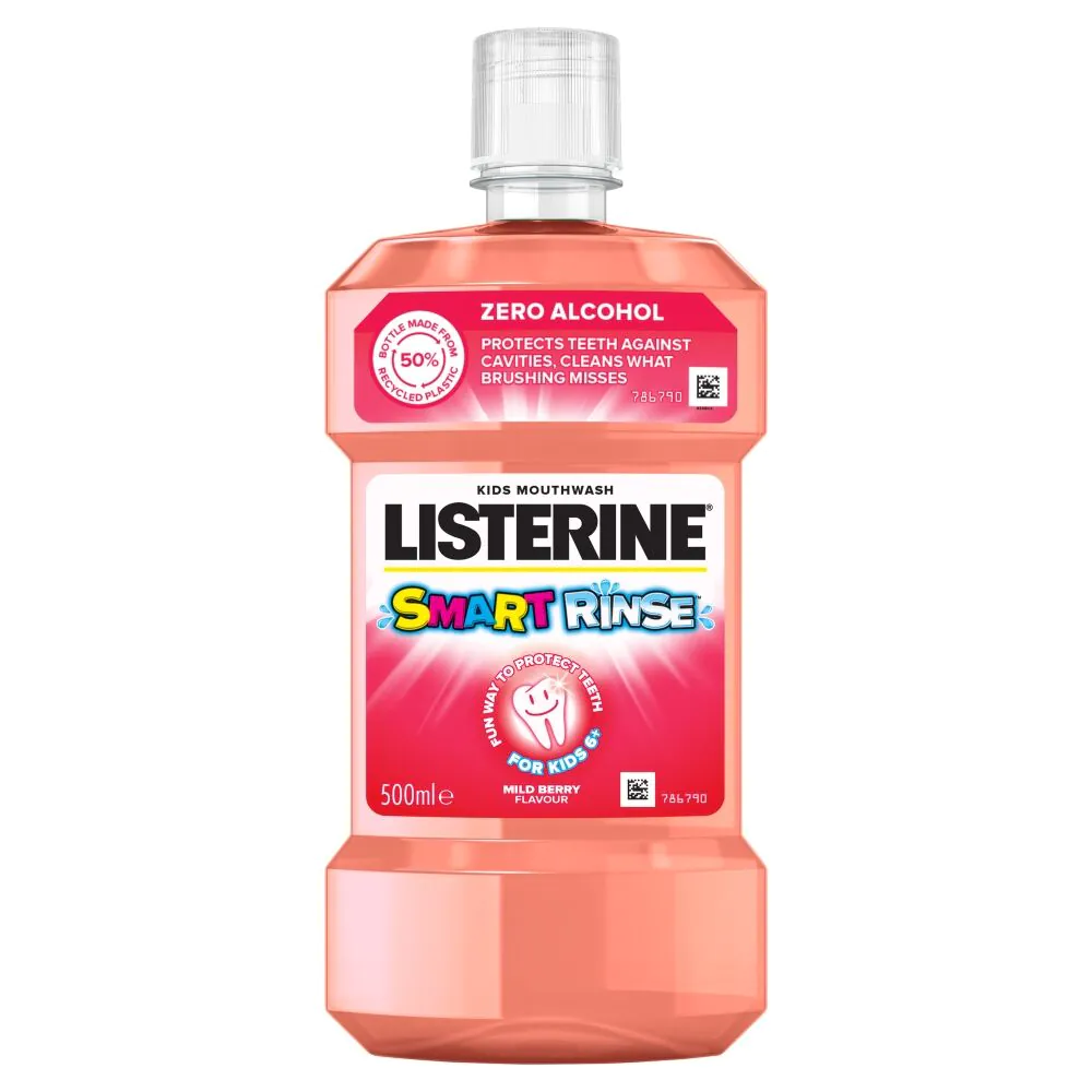 Listerine Smart Rinse Berry płyn do płukania jamy ustnej
