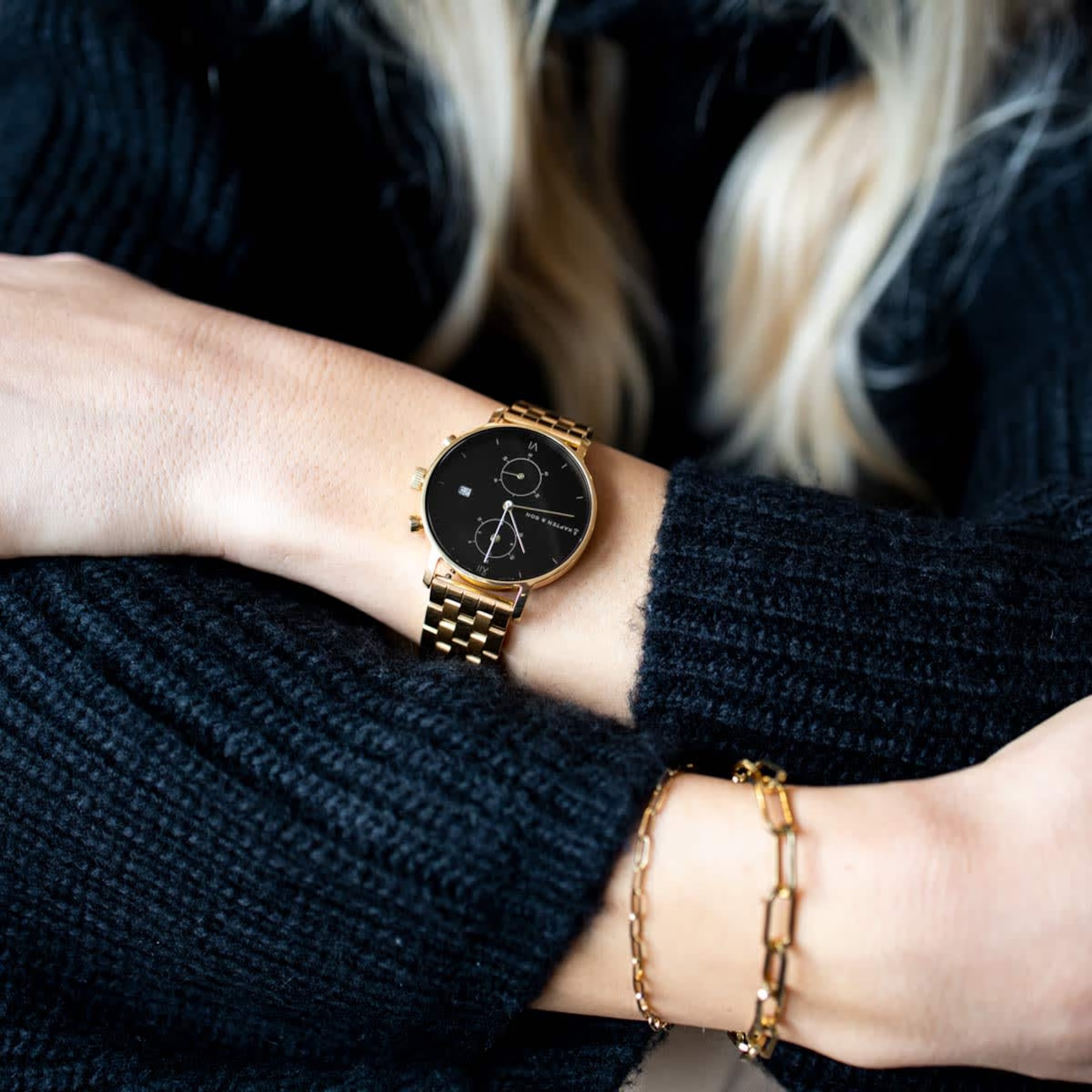 Chrono Gold Acier Noir