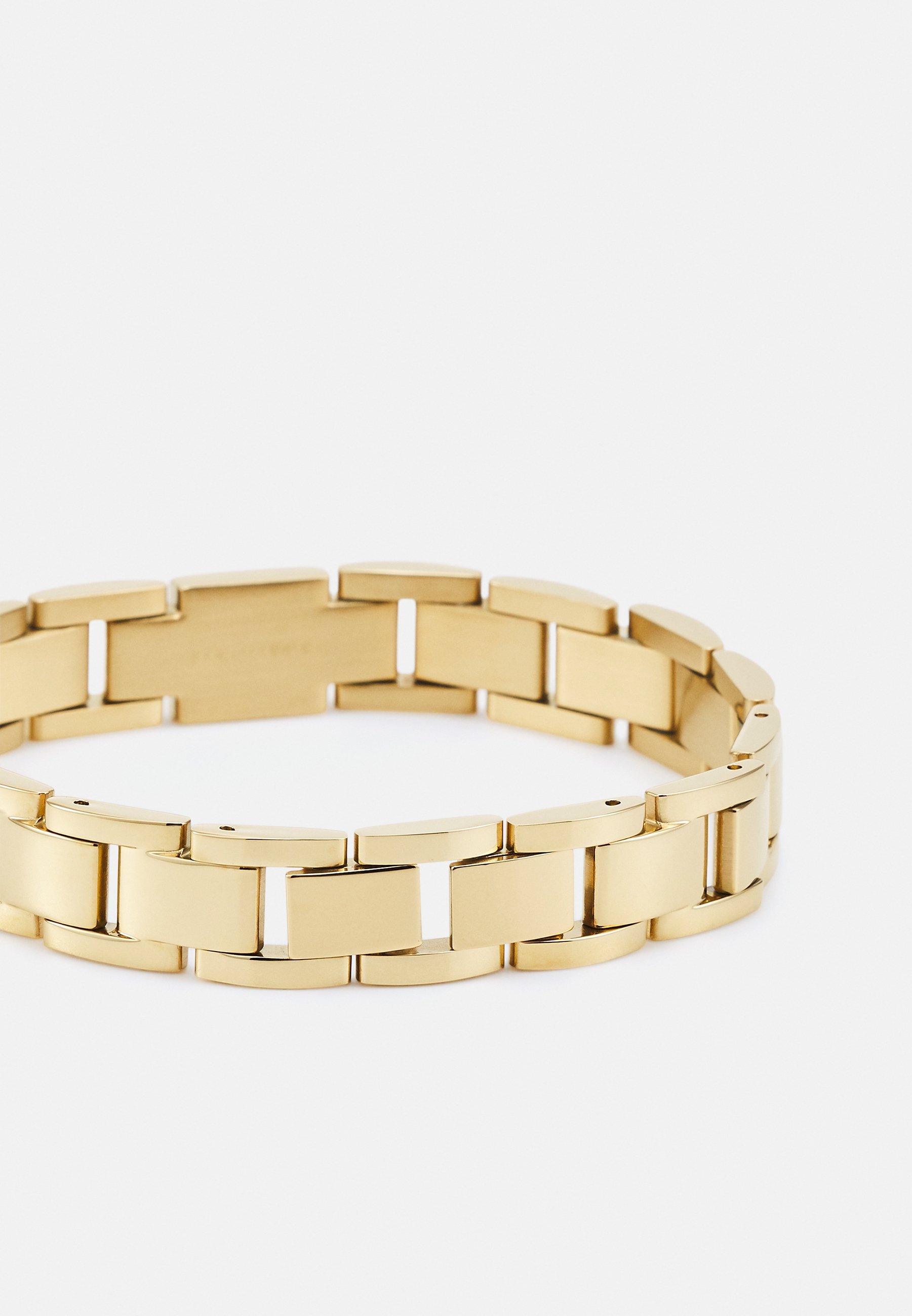 Guess platte ketting unisex - armband - geelgoudkleurig