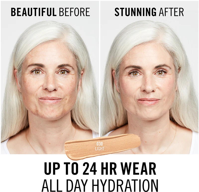 Corretivo multifuncional Rimmel com duração de 24 horas que reduz imperfeições.