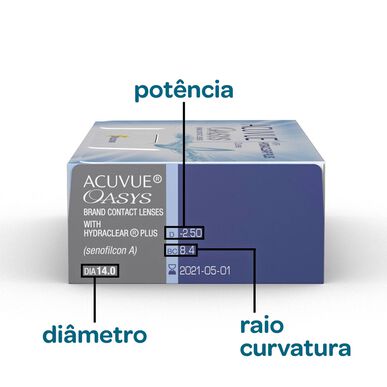 Kontaktní čočky Acuvue Acuvue Oasys 6 nebo 12 jednotek 6 nebo 12 jednotek