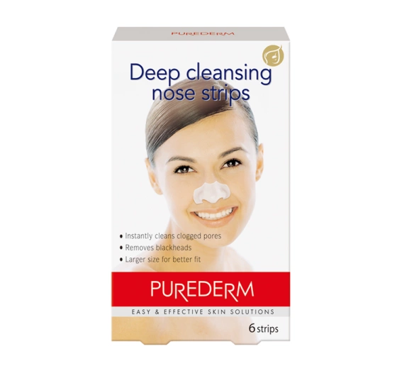 Purederm Głęboko Oczyszczające plastry na nos 6 sztuk