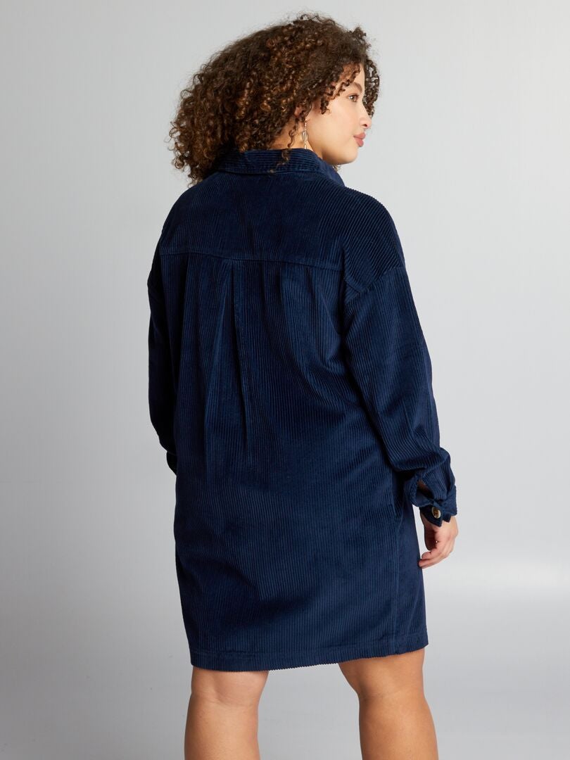 Vestido de terciopelo - AZUL