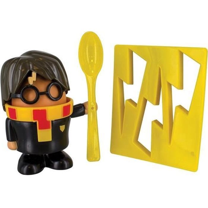 Egg cup and cookie cutter - PALADONE - Harry Potter - Yellow - Plastic - Round