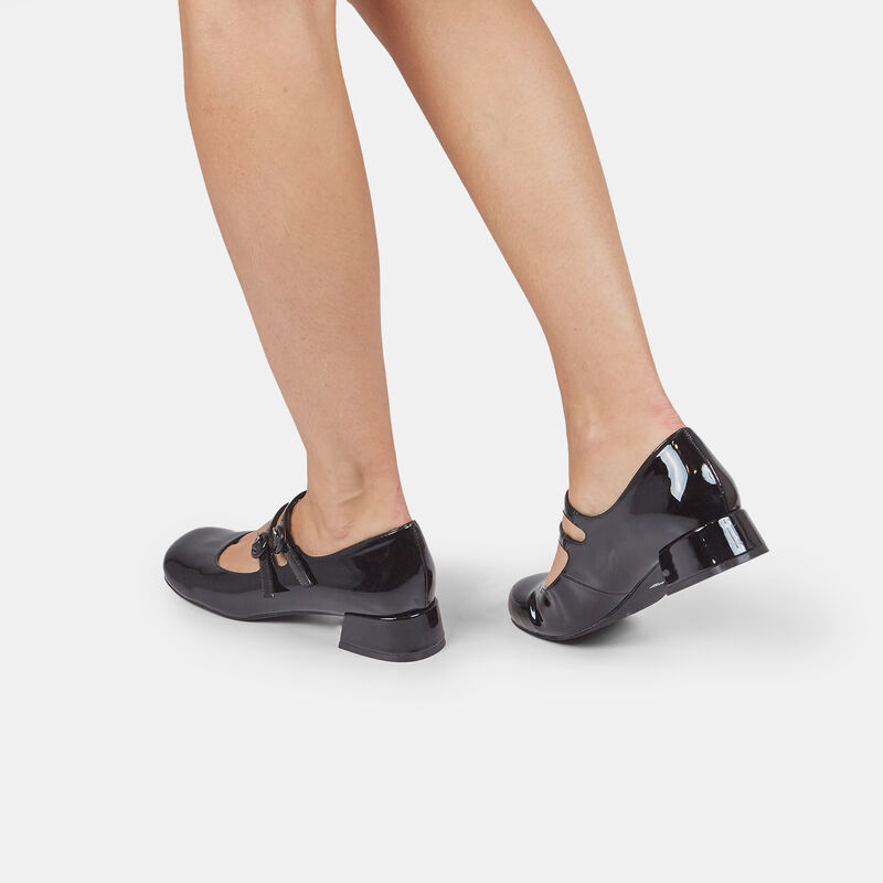 Damskie buty typu Mary Jane na obcasie 3,5 cm