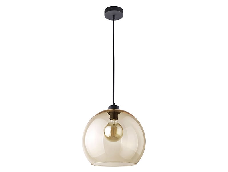 Lampa wisząca Cubus szklana czarna