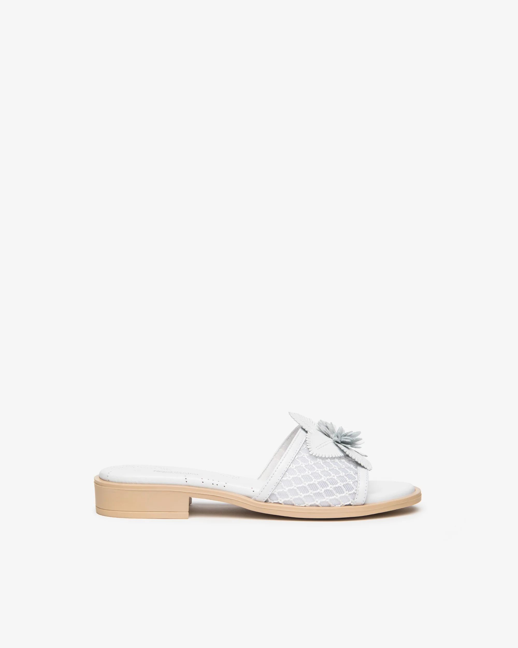  Damen-Hausschuhe aus Leder und Canvas