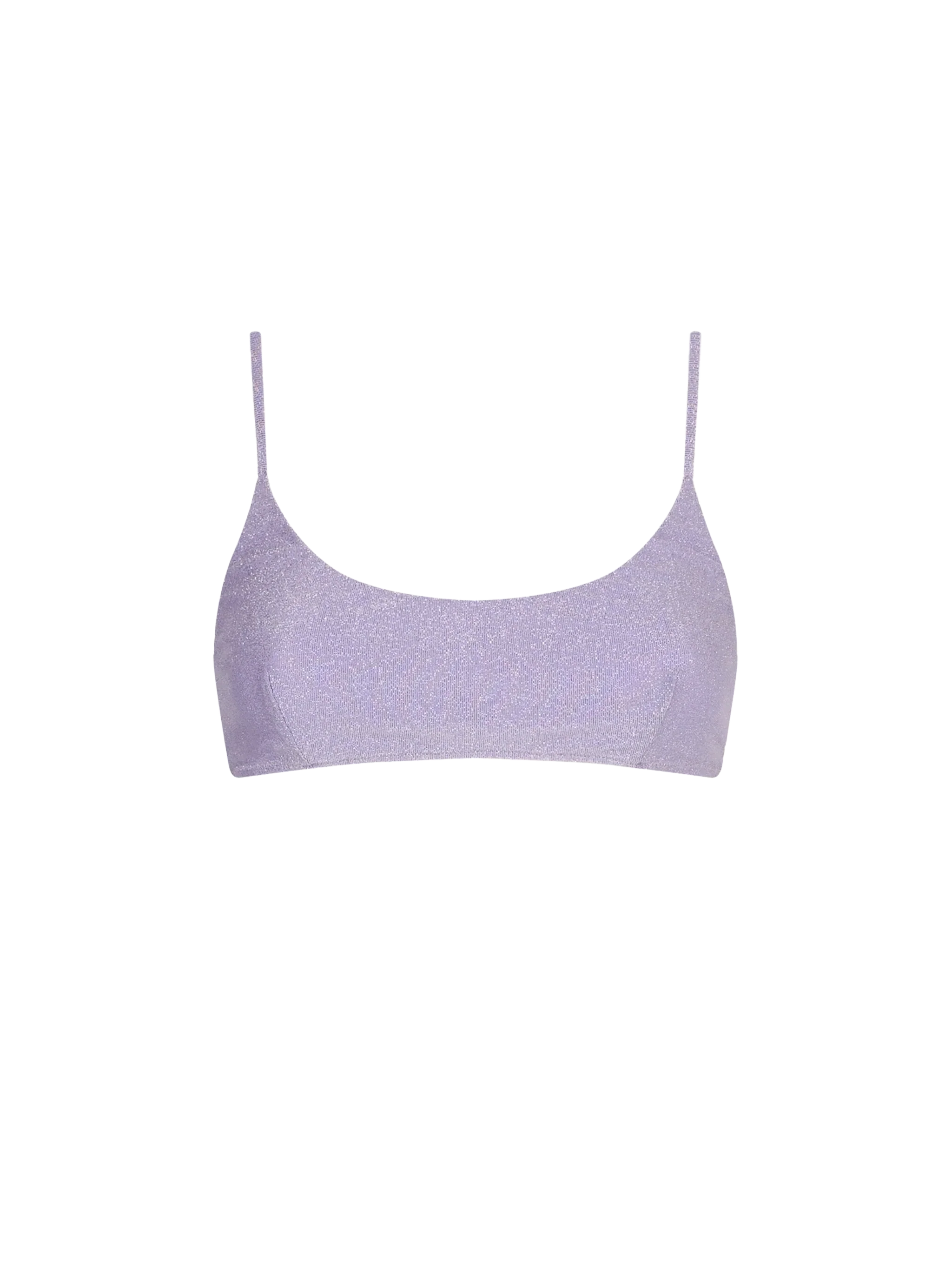 brassière en lurex lilas
