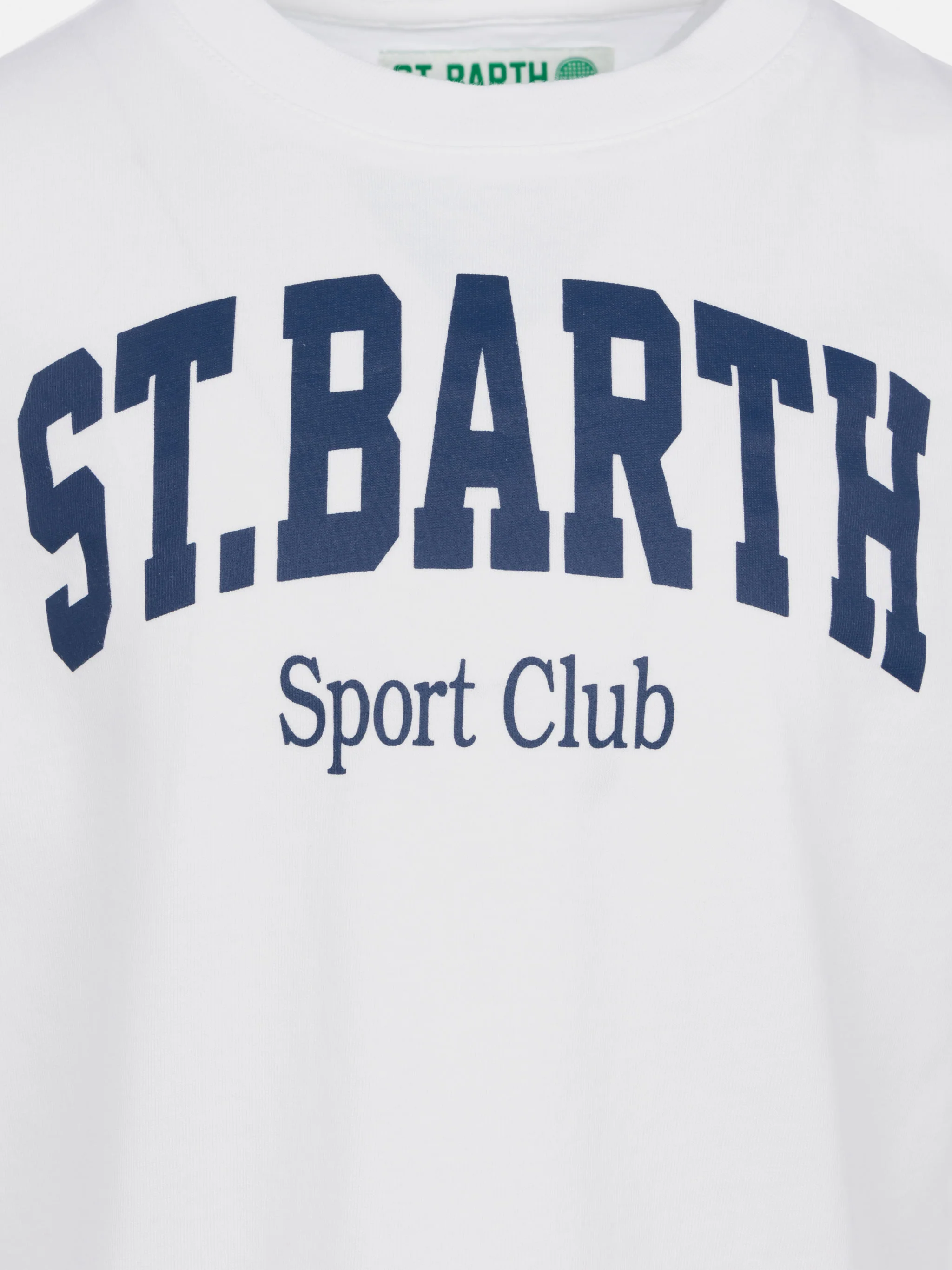 Katoenen T-shirt met opdruk van sportclub St. Barth.