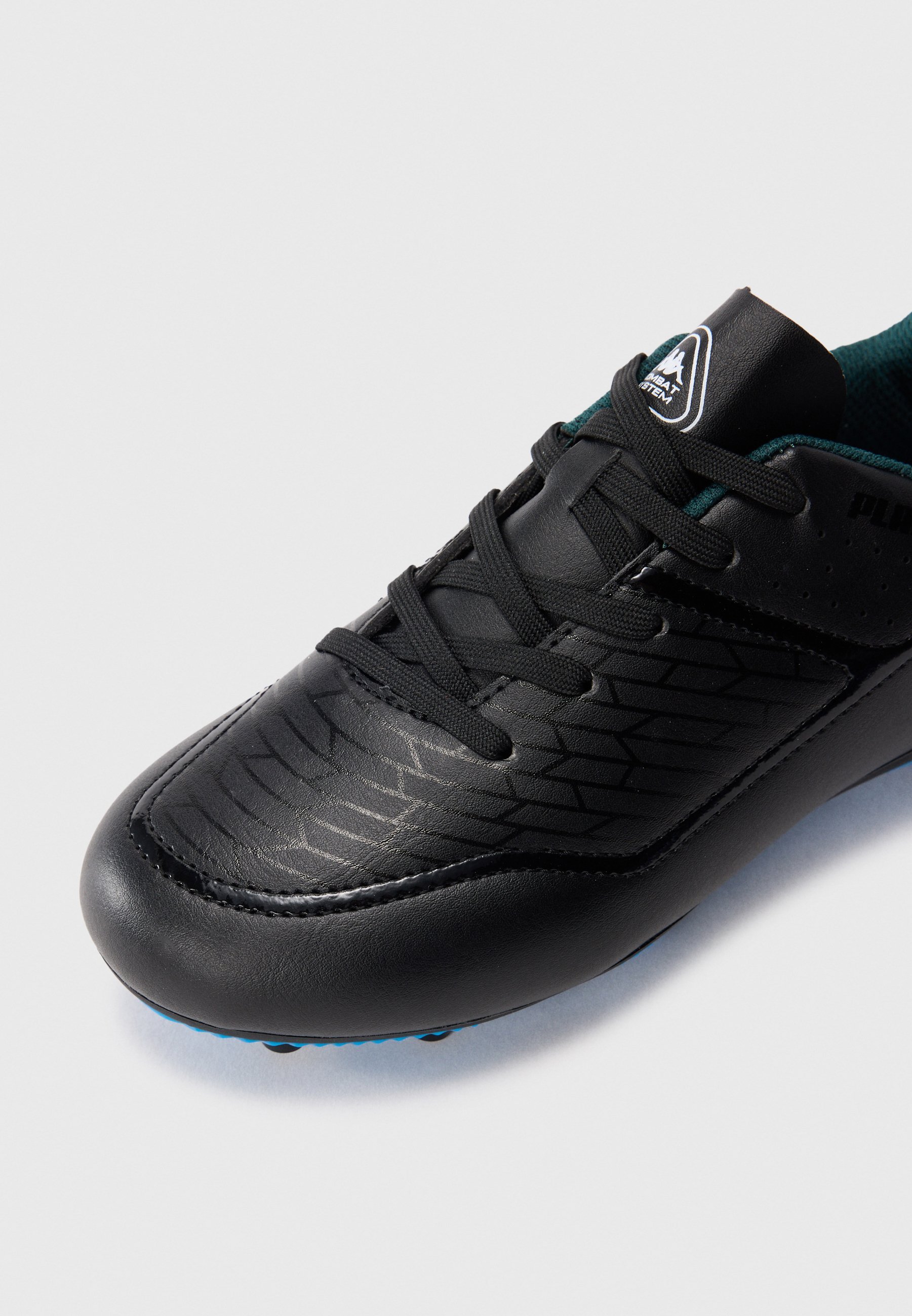 Chuteiras Kappa KOMBAT PLAYER UNISSEX - Chuteiras para campo firme - preto/azul brilhante