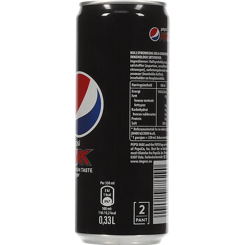 Pepsi Pepsi Max 0,33 l elegant boks