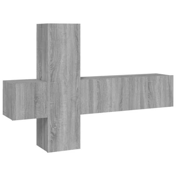 Zestaw Mebli Rtv  Szary Mat Nowoczesny Salon 100x30x30cm
